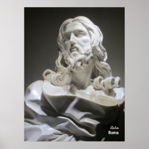 Travel   Italië - Rome, Bernini Jesus sculpture Poster