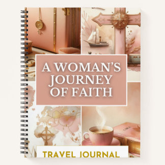 Travel Journal - A Woman's Journey Of Faith - Pink Notitieboek
