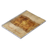 Travel Journal  oud kaartenpapier Notitieboek (Linkerzijde)