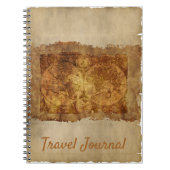Travel Journal  oud kaartenpapier Notitieboek (Voorkant)