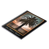 Travel Journal Palm Tree en Sunset Notitieboek (Linkerzijde)