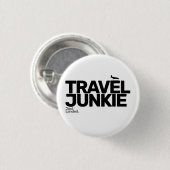 Travel Junkie Button (Voorkant /achterkant)