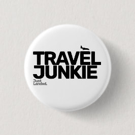 Travel Junkie Button