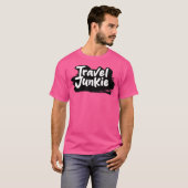 Travel Junkie T-shirt (Voorkant volledig)