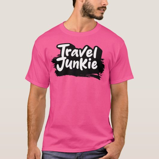 Travel Junkie T-shirt (Voorkant)