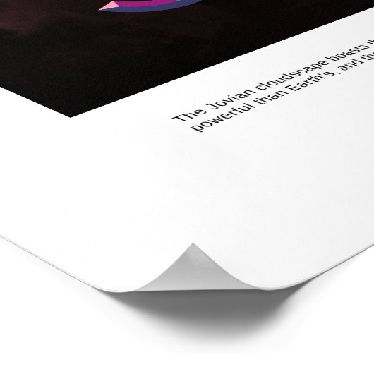 Travel Jupiter Bekijk de Auroras NASA Poster (Hoek)