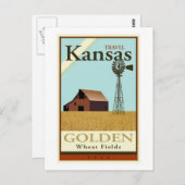 Travel Kansas Briefkaart (Voorkant / Achterkant)