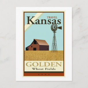 Travel Kansas Briefkaart