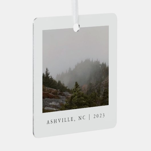 Travel Keepsake Photo Ornament (Voorkant Rechts)