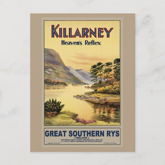 Travel Killarney Ireland door Railways  Briefkaart (Voorkant)