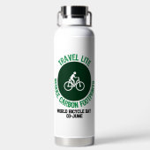 Travel Lite, CO2-footprints verminderen.w Waterfles (Achterkant)