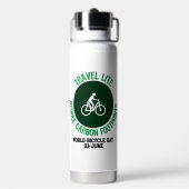 Travel Lite, CO2-footprints verminderen.w Waterfles (Achterkant)