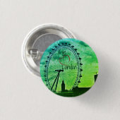 Travel London England Accessory Fun Button (Voorkant /achterkant)