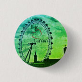 Travel London England Accessory Fun Button (Voorkant)