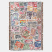 Travel Lover Gift Stamp Collectie Deken (Voorkant Verticaal)