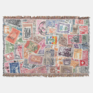 Travel Lover Gift Stamp Collectie Deken
