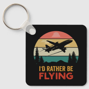 Travel Lover Vliegtuig Avontuur Sleutelhanger