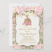 Travel Map Adventure Bridal Shower Uitnodiging (Voorkant)
