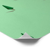 Travel Map meer in Urmia Iran Poster (Hoek)