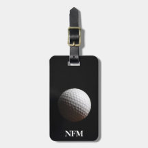 Travel Monogram Sport Witte Golf Ball op Zwart