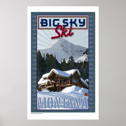 TRAVEL-Montana-Big Sky Poster (Voorkant)
