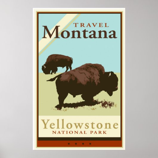 Travel Montana Poster (Voorkant)