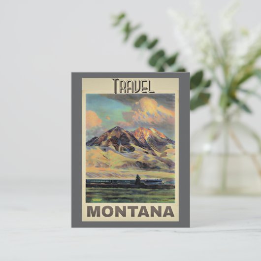 Travel Montana poster, Briefkaart (Staand voorkant)