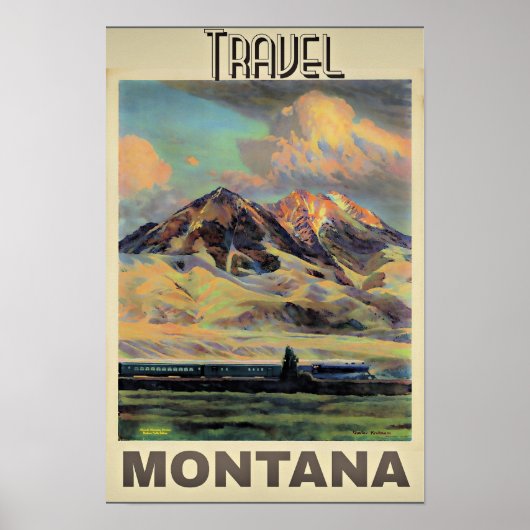 Travel Montana poster, Poster (Voorkant)