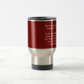Travel Mug, 2e amendement, rood, links, met de han Reisbeker (Center)