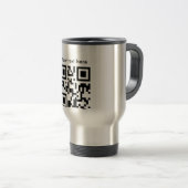 Travel mug (aangepaste tekst) reisbeker (Voorkant rechts)