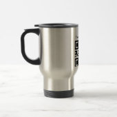 Travel mug (aangepaste tekst) reisbeker (Links)