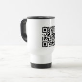 Travel mug (aangepaste tekst) reisbeker (Voorkant links)