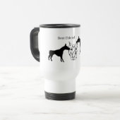 Travel Mug: Beste vriend van Man Reisbeker (Voorkant links)