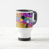 Travel Mug - BIG BANG BLACK HOLES POP ART Reisbeker (Voorkant rechts)