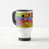 Travel Mug - BIG BANG BLACK HOLES POP ART Reisbeker (Voorkant links)
