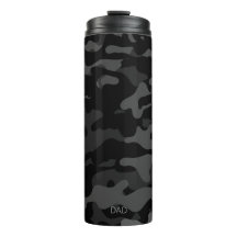 Travel Mug Black Camouflage Pap Thermal Tumbler