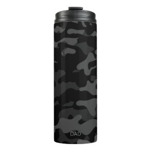 Travel Mug Black Camouflage Pap Thermal Tumbler Thermosbeker