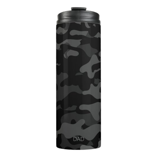 Travel Mug Black Camouflage Pap Thermal Tumbler Thermosbeker (Voorkant)