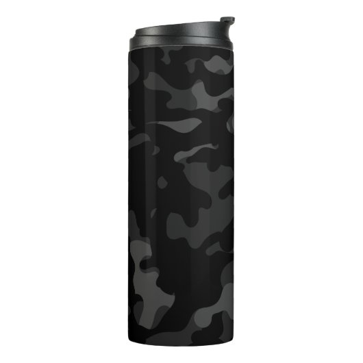 Travel Mug Black Camouflage Pap Thermal Tumbler Thermosbeker (Gedraaid links)