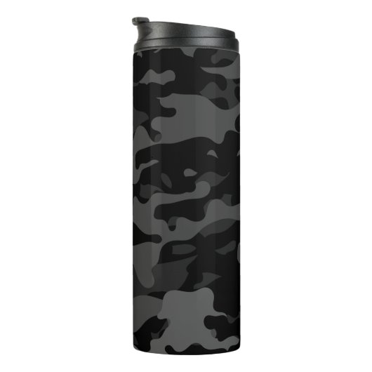 Travel Mug Black Camouflage Pap Thermal Tumbler Thermosbeker (Geroteerd rechts)