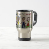 Travel Mug/Cup - Adoptie is liefde Reisbeker (Voorkant rechts)