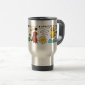 Travel Mug Cup met labrador Retriever Reisbeker (Voorkant rechts)