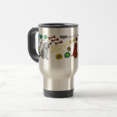 Travel Mug Cup met labrador Retriever Reisbeker (Voorkant links)