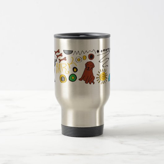 Travel Mug Cup met labrador Retriever Reisbeker (Center)