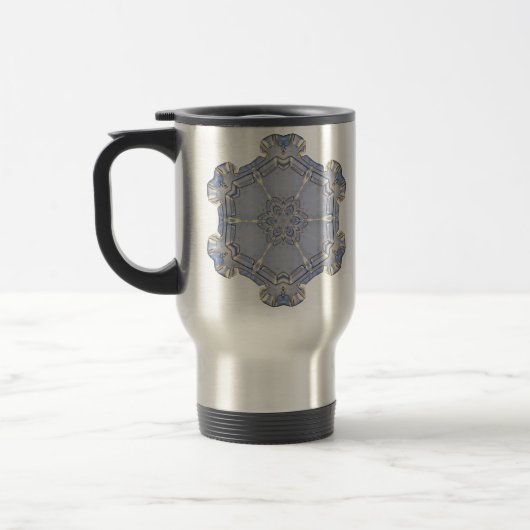 Travel Mug - Digital Snowflake l Reisbeker (Links)