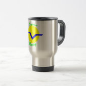 Travel Mug, DMR Logo met tekst Reisbeker (Voorkant rechts)