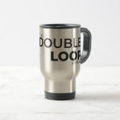 Travel Mug - Double Loop Podcast Reisbeker (Voorkant rechts)