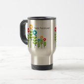 Travel Mug Floral van verpleegkundige Reisbeker (Voorkant links)