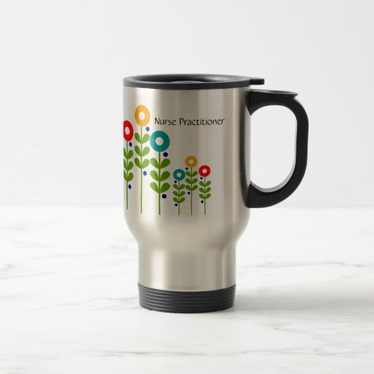 Travel Mug Floral van verpleegkundige Reisbeker (Rechts)
