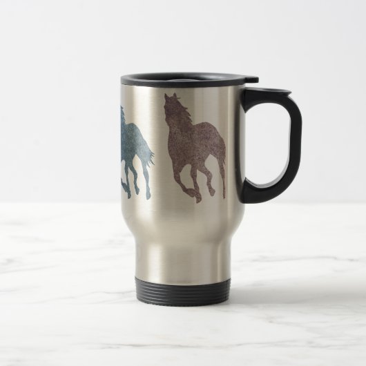Travel Mug for Horse Lovers Equestrian Horseback Reisbeker (Rechts)